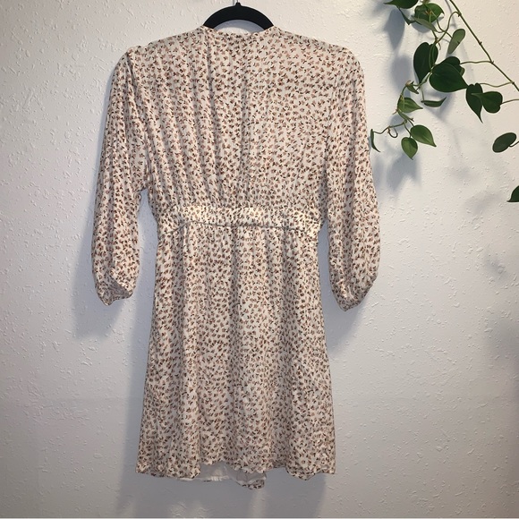 Front Tie Boho Floral Dress - Picture 2 of 5